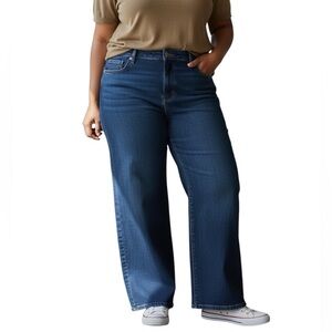 Oliver Logan Madison Wide Leg slow denim dark wash jeans